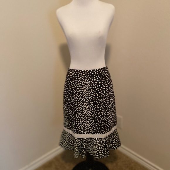 Etcetera A line black skirt with ribbon flare bottom and Sequins seize 8 - Picture 2 of 2